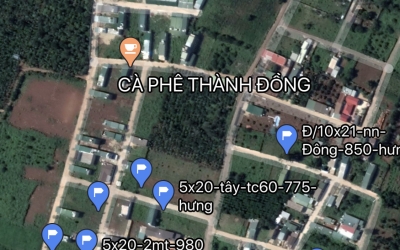 BÁN ĐẤT THÀNH ĐỒNG 1 CUỐI ĐƯỜNG Y MOAN RẼ PHẢI